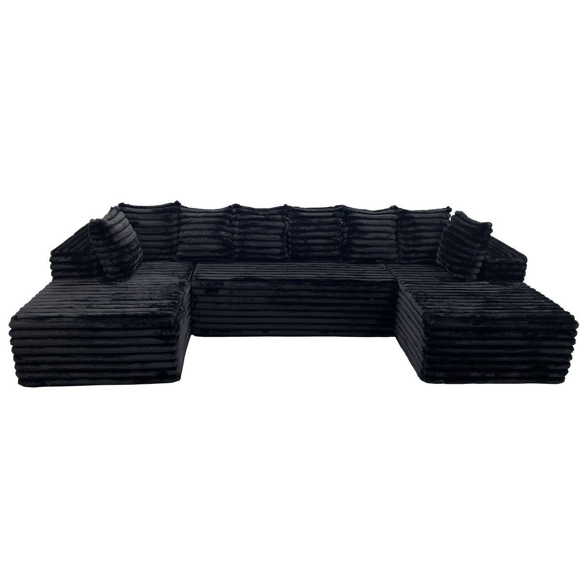 U-Shape Corduroy Sectional