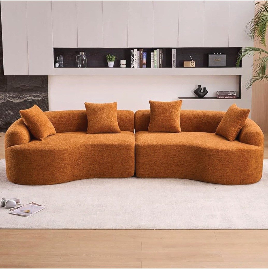 Curved Boucle Sectional