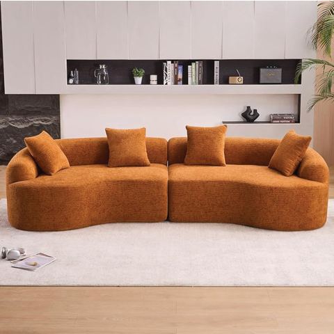 Curved Boucle Sectional